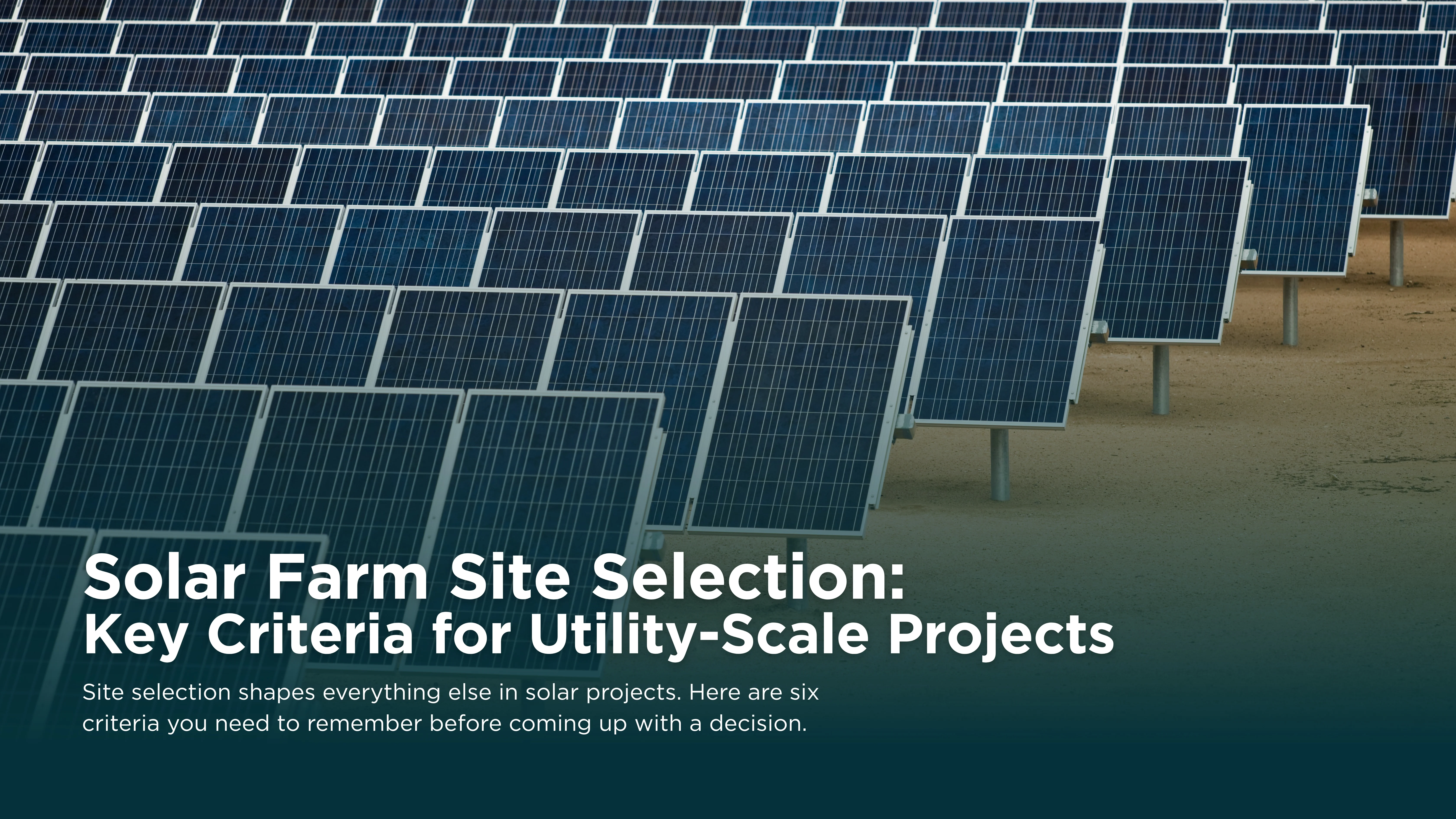 Solar Farm Site Selection in Australia